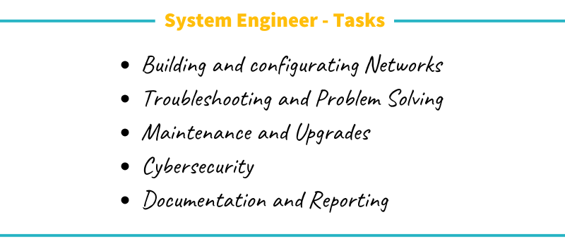 Daily tasks of a network engineer