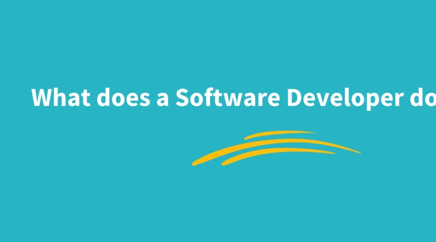 What does a software developer do